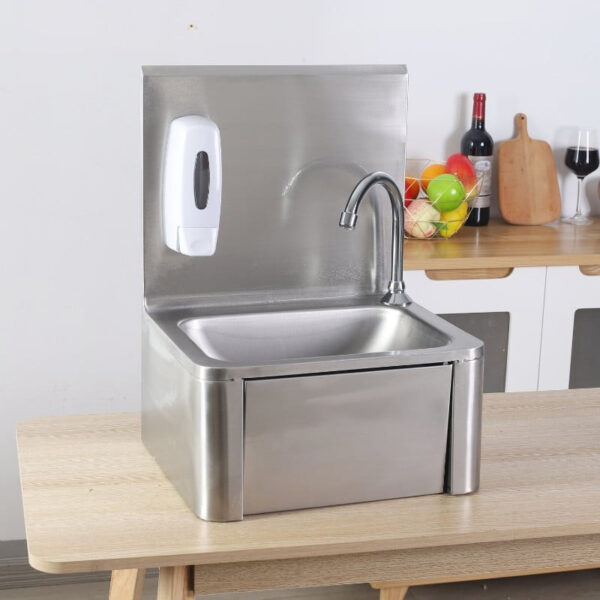 Lave Mains à Commande Fémorale en Inox – Image 36