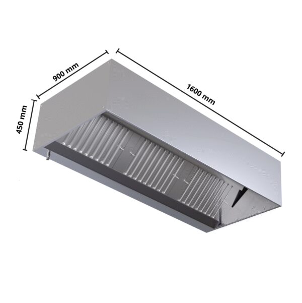 Hotte Cubique 900 avec Led et Sans Moteur - Longueur 1600 – Image 10