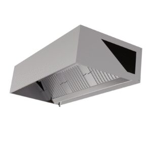 Hotte Cubique 1100 avec Led et Sans Moteur - Longueur 1400