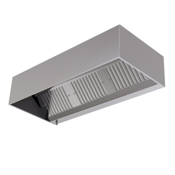Hotte Cubique 1100 avec Led et Sans Moteur - Longueur 1400 – Image 3