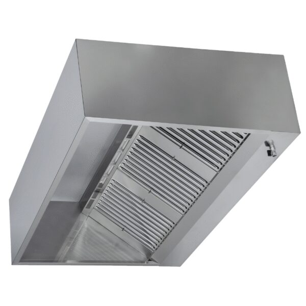 Hotte Cubique 1100 avec Led et Sans Moteur - Longueur 2000