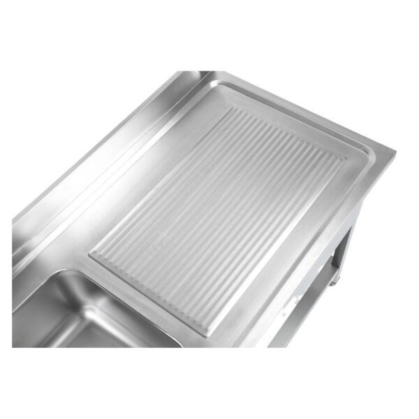 Plonge 1 Bac avec Dosseret et Etagère - 1000 x 700 mm – Image 25