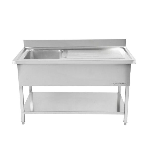 Plonge 1 Bac avec Dosseret et Etagère - 1000 x 700 mm – Image 29