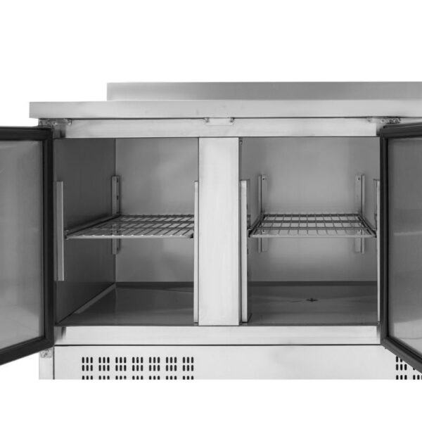 Table Réfrigérée Positive GN 1/1 Avec Dosseret - 3 Portes – Image 2