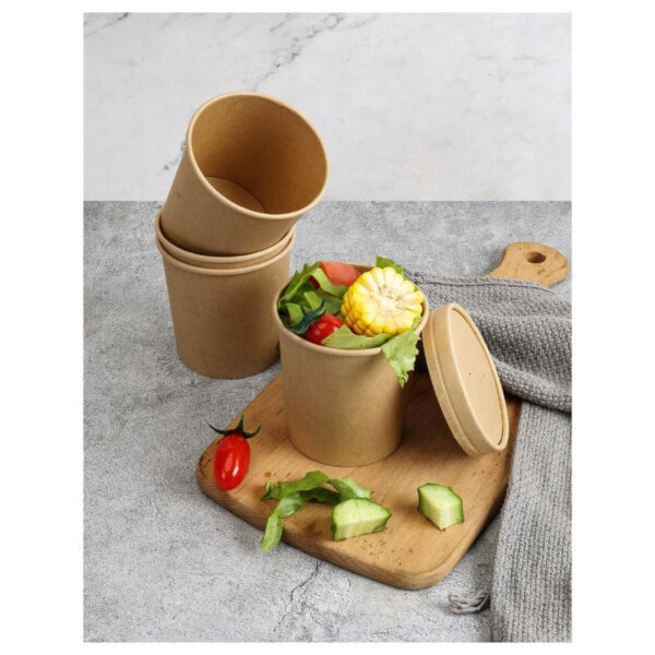 Pot à Soupe Kraft - 480 ml - Lot de 50 – Image 30