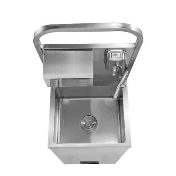 Lave-Mains Commande au Pied avec Savon et Distributeur de papier – Image 5