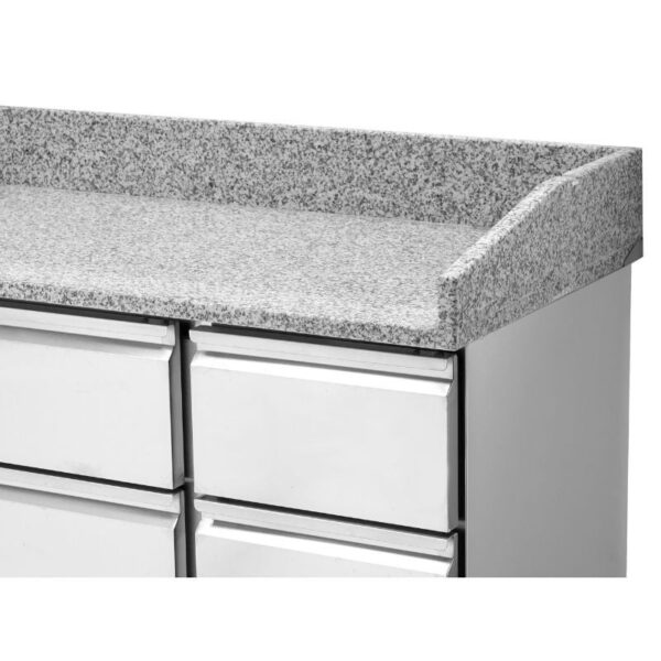 Meuble à Pizza Réfrigéré Compact 600x400 - 1 Porte et 4 Tiroirs – Image 3