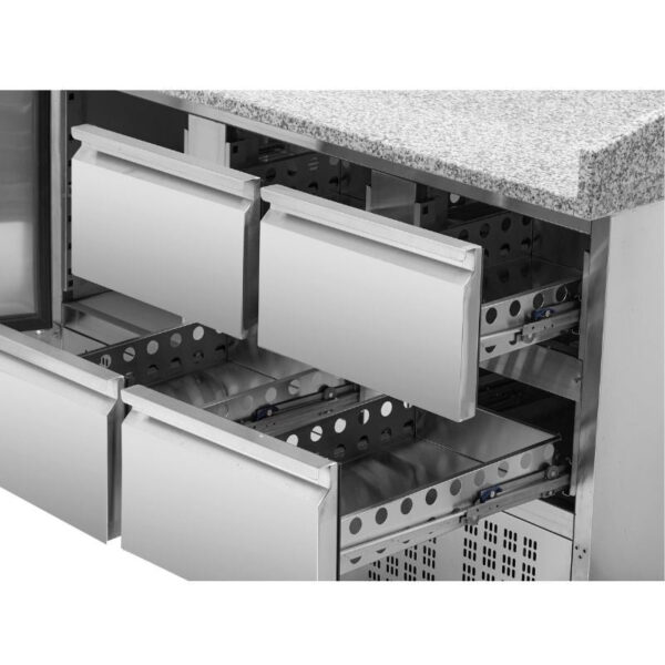 Meuble à Pizza Réfrigéré Compact 600x400 - 1 Porte et 4 Tiroirs – Image 4