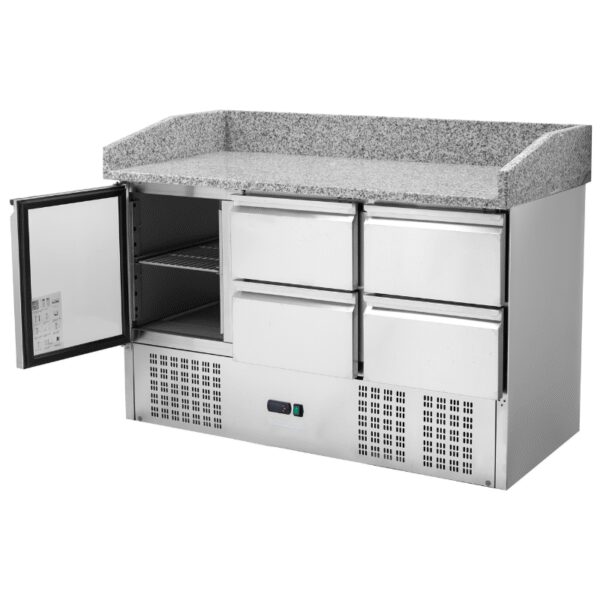Meuble à Pizza Réfrigéré Compact 600x400 - 1 Porte et 4 Tiroirs – Image 8