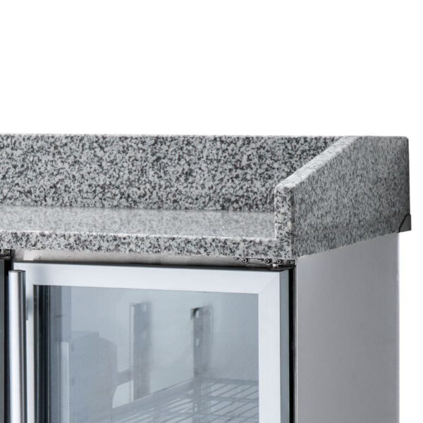 Meuble à Pizza Réfrigéré Compact 600x400 - 3 Portes Vitrées – Image 3