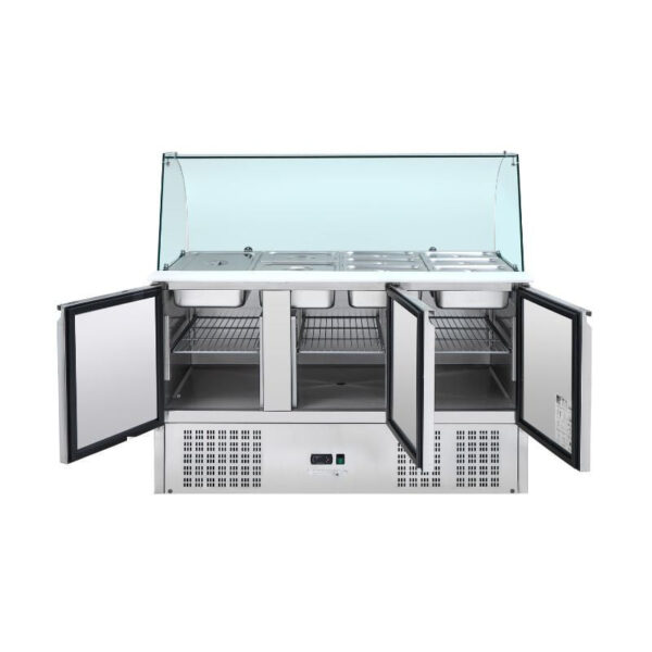 Saladette Réfrigérée 4 GN 1/1 - 3 Portes – Image 3