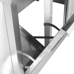 Meuble Plonge 1 Bac avec Dosseret et Poubelle - 1200 x 600 mm