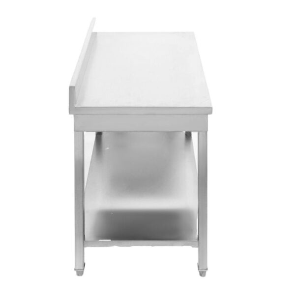 Table Inox avec Dosseret et Etagère - 1000 x 600 mm – Image 16
