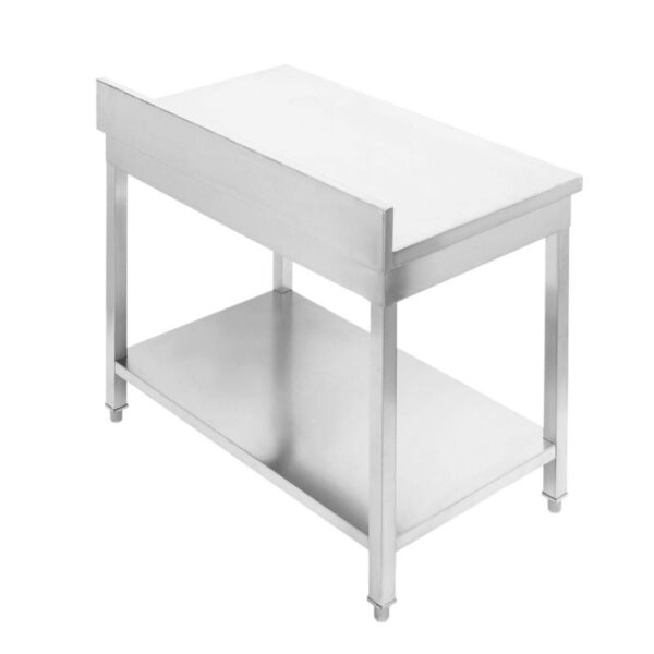 Table Inox avec Dosseret et Etagère - 1000 x 600 mm – Image 17