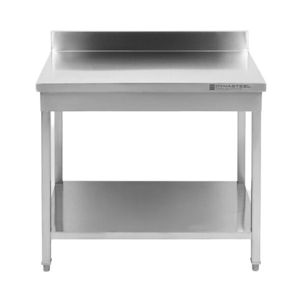 Table Inox avec Dosseret et Etagère - 1000 x 600 mm – Image 10