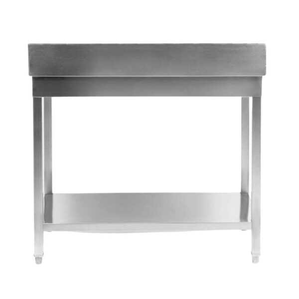 Table Inox avec Dosseret et Etagère - 1000 x 600 mm – Image 11