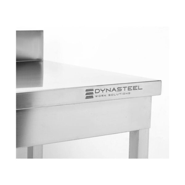 Table Inox avec Dosseret et Etagère - 1000 x 700 mm – Image 13