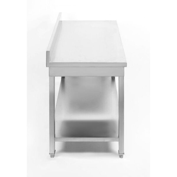 Table Inox avec Dosseret et Etagère - 1000 x 700 mm – Image 15