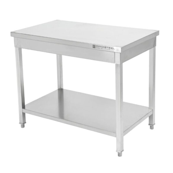 Table Inox Centrale avec Etagère - 1000 x 600 mm – Image 12