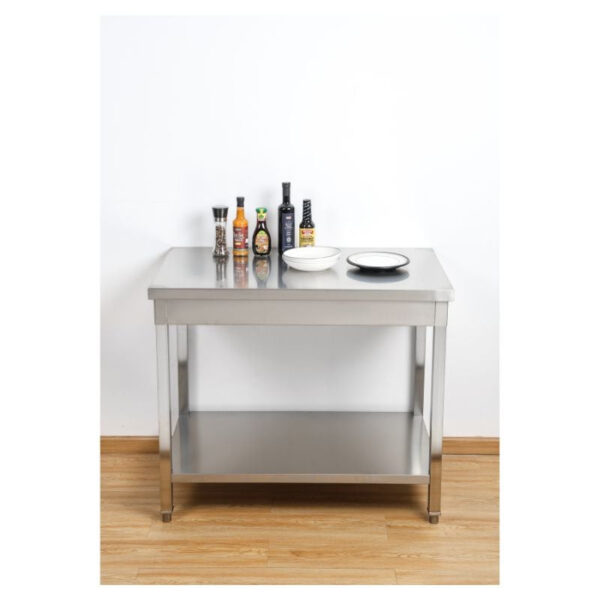 Table Inox Centrale avec Etagère - 1000 x 600 mm – Image 18