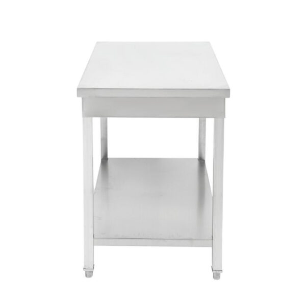 Table Inox Centrale avec Etagère - 1000 x 700 mm – Image 12
