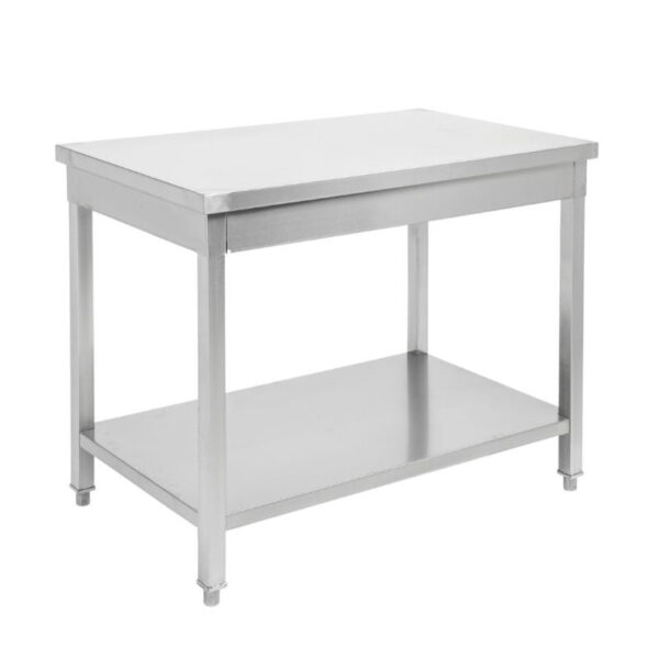 Table Inox Centrale avec Etagère - 1000 x 700 mm – Image 13