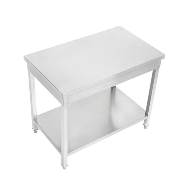 Table Inox Centrale avec Etagère - 1000 x 700 mm – Image 14