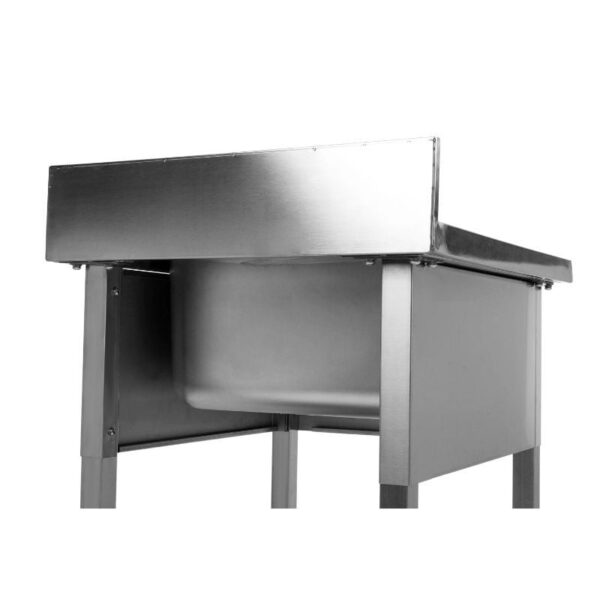 Plonge 1 Bac avec Dosseret et Etagère - 600 x 600 mm – Image 22