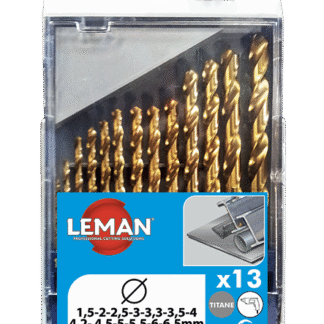 COFFRET 13 FORETS METAL TITANE D.1.5 A 6.5MM