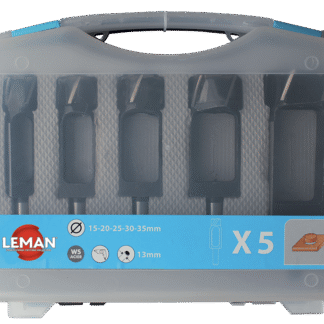 COFFRET 5 MECHES A BOUCHONNER Q13 D15/20/25/30/35 Acier