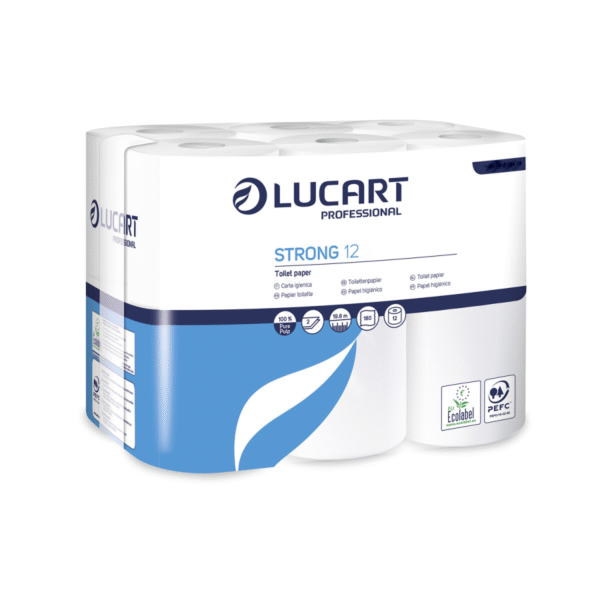 Papier toilette rouleaux 180 feuilles le lot de 96 rouleaux - LUCART - Papier toilette et distributeur