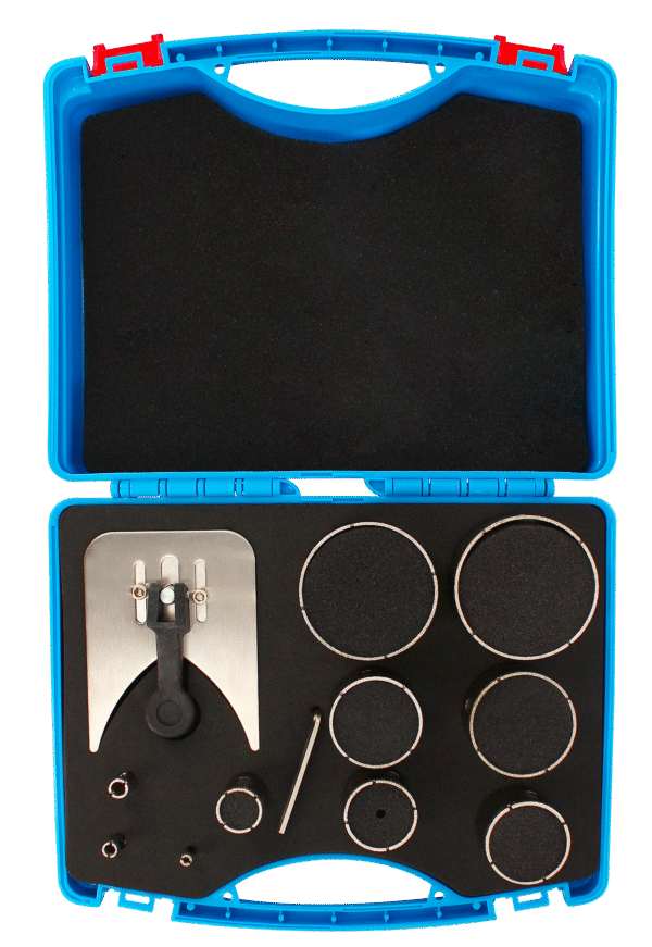 COFFRET 10 TREPANS DIAMANTES D6 A 68 + GUIDE
