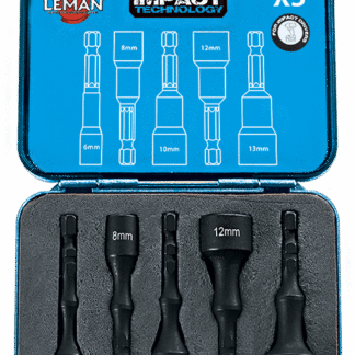 COFFRET DE 5 DOUILLES IMPACT 6 PANS 1/4" 65MM