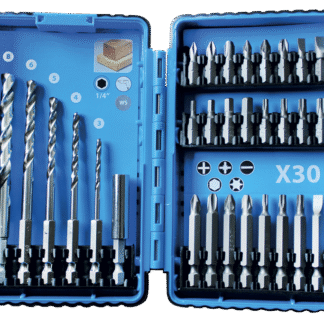 COFFRET FORETS BOIS 1/4" ET EMBOUTS 30 PCS