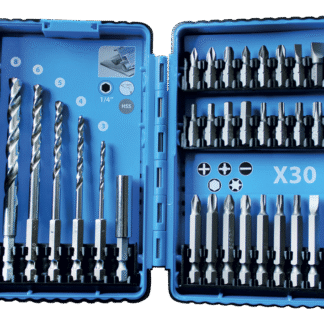 COFFRET FORETS METAL 1/4" ET EMBOUTS 30 PCS