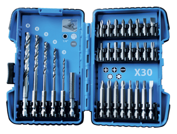 COFFRET FORETS METAL 1/4" ET EMBOUTS 30 PCS – Image 2