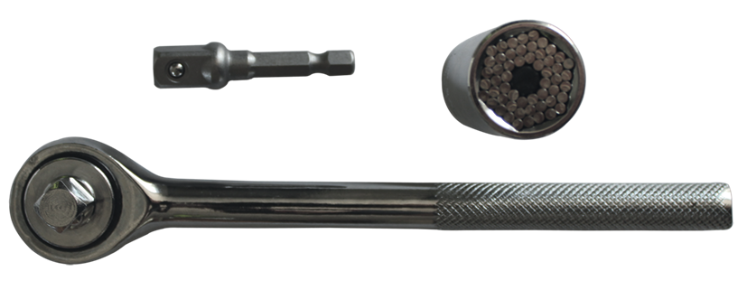 KIT DOUILLE UNIVERSELLE + CLIQUET + ADAPTATEUR