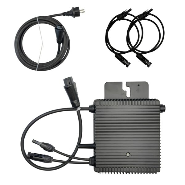 Pack Hoymiles HMS-500W-1T Micro-onduleur 500W – WiFi & Bluetooth – Pour 1 Panneau Solaire + Câble AC Plug&Play HMS 5m + 2 Rallonges Staubli MC4 1m