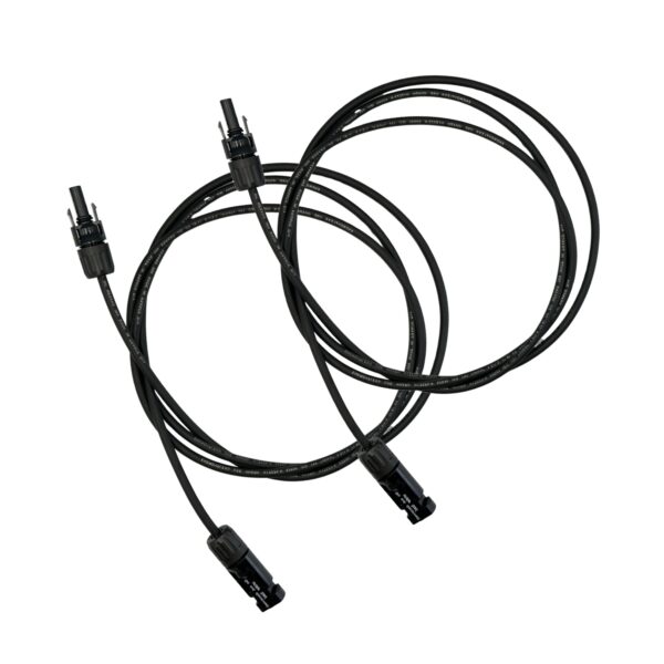 Lot de 2 Rallonges Câble Solaire Staubli MC4 M/F 2m – 4mm² – Étanches IP67 – Photovoltaïque