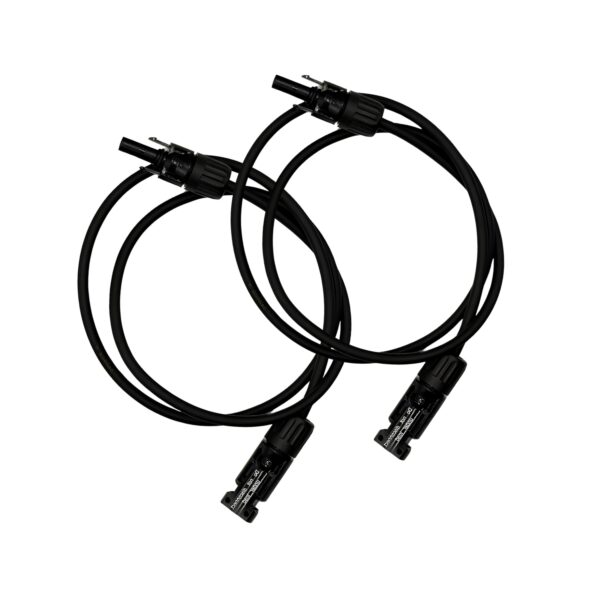 Lot de 2 Rallonges Câble Solaire Staubli MC4 M/F 1m – 4mm² – Étanches IP67 – Photovoltaïque