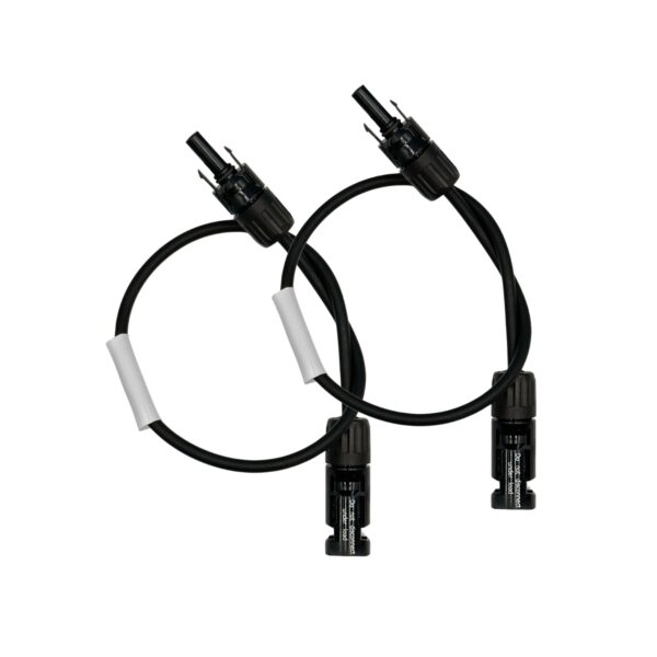Lot de 2 Rallonges Câble Solaire Staubli MC4 M/F 0,5m – 4mm² – Étanches IP67 – Photovoltaïque