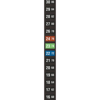 Indicateurs réversibles 16 températures à cristaux liquides | THERMAX