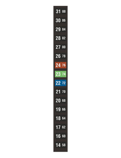 Indicateurs réversibles 16 températures à cristaux liquides | THERMAX – Image 2