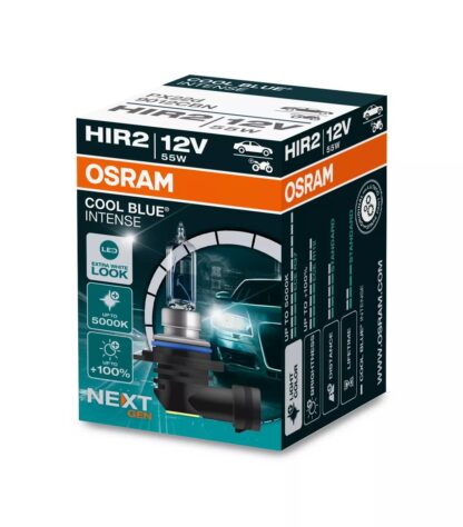 Lampe frontale halogène OSRAM COOL BLUE® INTENSE (NEXT GEN), HIR2, 9012CBN, 12 V, jusqu'à 5 000 K, emballage écologique (1 pièce) – Image 5