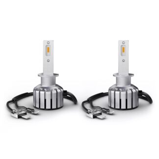 Ampoules OSRAM LEDriving HL Vintage, tout-terrain ? H1, principalement utilisées pour les feux de croisement, les feux de route et les feux antibrouillard, 12 V, 2 700 K, boîtier métallique (2 pièces).