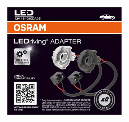Adaptateur OSRAM LEDriving, 64210DA05, accessoires pour éclairage LED, boîte pliable (2 pièces) – Image 7