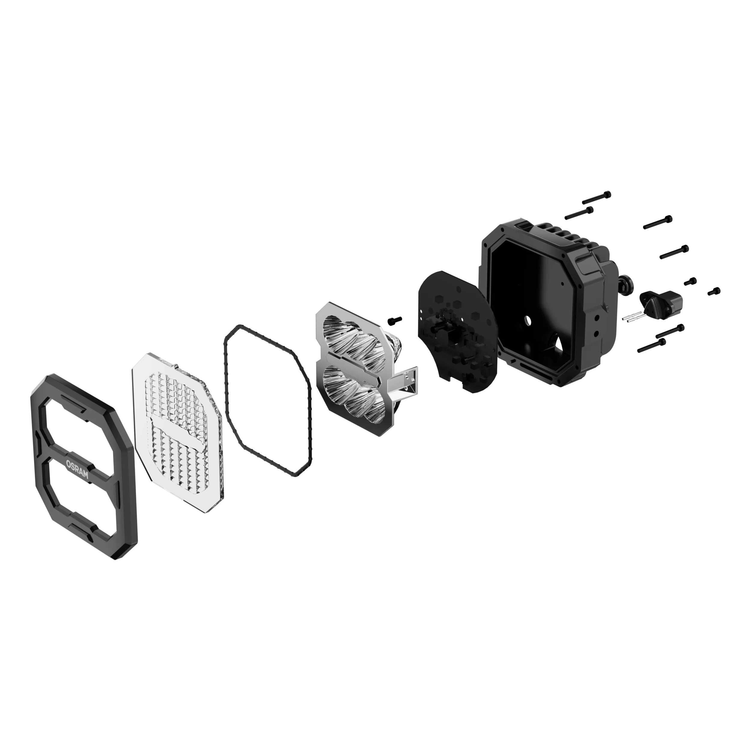 OSRAM Cube PX 1500 FLOOD, lampe de travail, 12/24 V, 6 000 K, boîte pliable (1 pièce) – Image 5
