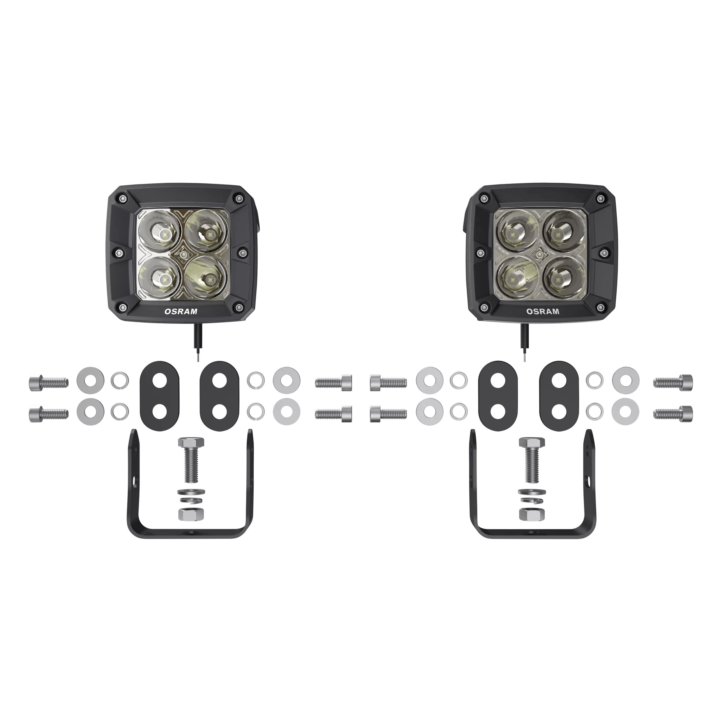 OSRAM Cube VX80-SP, <nbsp/> Application feux de route supplémentaires, 12/24 V, 6 000 K, BOÎTE PLIANTE (2 pièces)