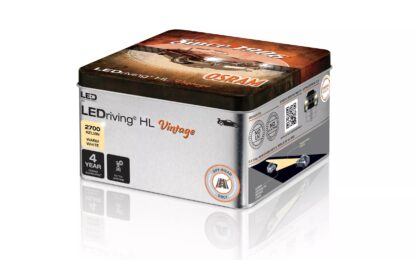 Ampoules OSRAM LEDriving HL Vintage, tout-terrain ? H7/H18, principalement utilisées pour les feux de croisement, les feux de route et les feux antibrouillard, 12 V, 2 700 K, boîtier métallique (2 pièces). – Image 7