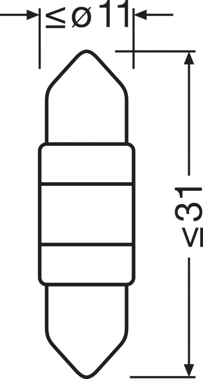 LAMPE LED LEDriving SL≜ C5W (31 mm) White 6000K ECO PACKAGING – Image 3